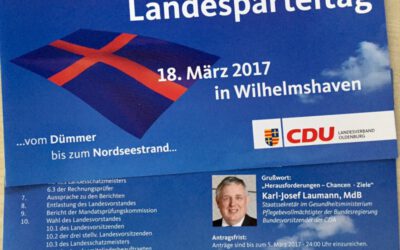 Parteitag der CDU im Oldenburger Land — Staatssekretär Laumann zu Gast