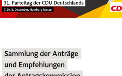 CDU-Bundesparteitag  ——     Oldenburger CDU stellt 23 Delegierte