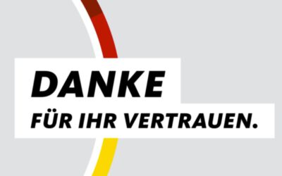 Herzlichen Glückwunsch zum Einzug in den Deutschen Bundestag